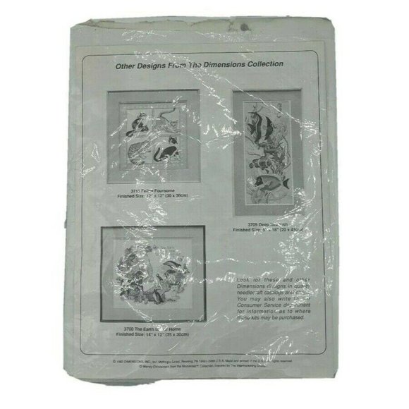 VTG 1992 Dimensions Counted Cross Stitch Kit #3726 - Picture 2 of 5
